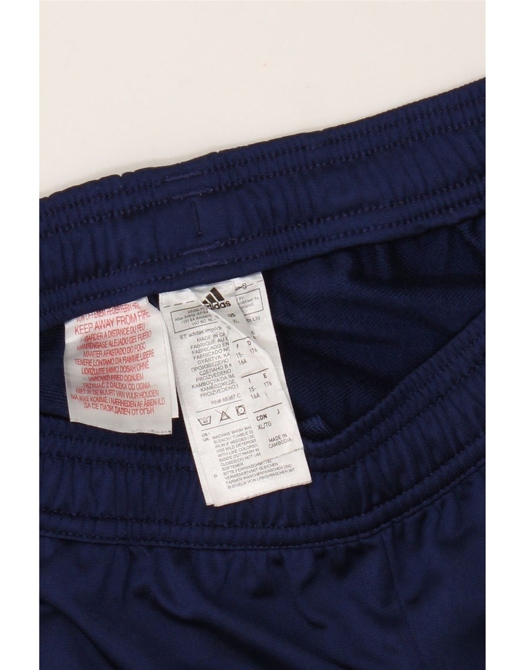 Adidas Boys Tracksuit Trousers 15-16 Years  Navy Blue Polyester