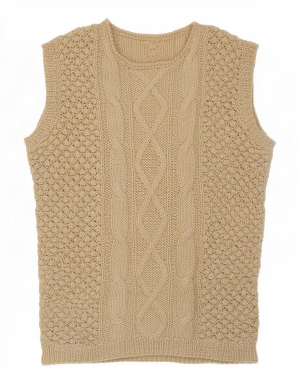 Tank top damski w stylu vintage, UK 14, średni beż