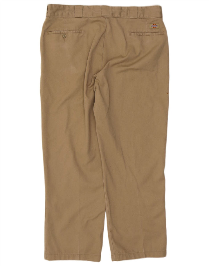 Dickies Mens Straight Chino Trousers W36 L28 Beige