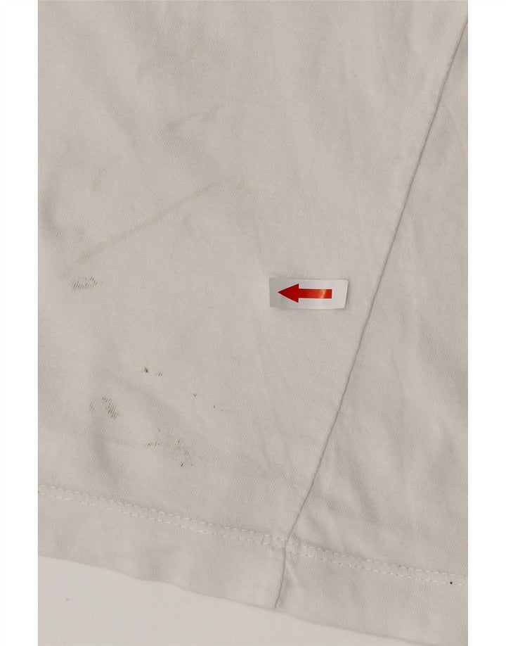 Nike grafisk T-shirt top til mænd, lille hvid bomuld