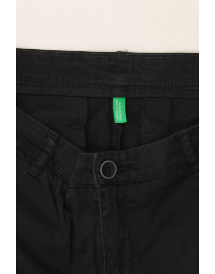 BENETTON Womens Slim Jeans W30 L28 Black Cotton Vintage Benetton and Second-Hand Benetton from Messina Hembry 