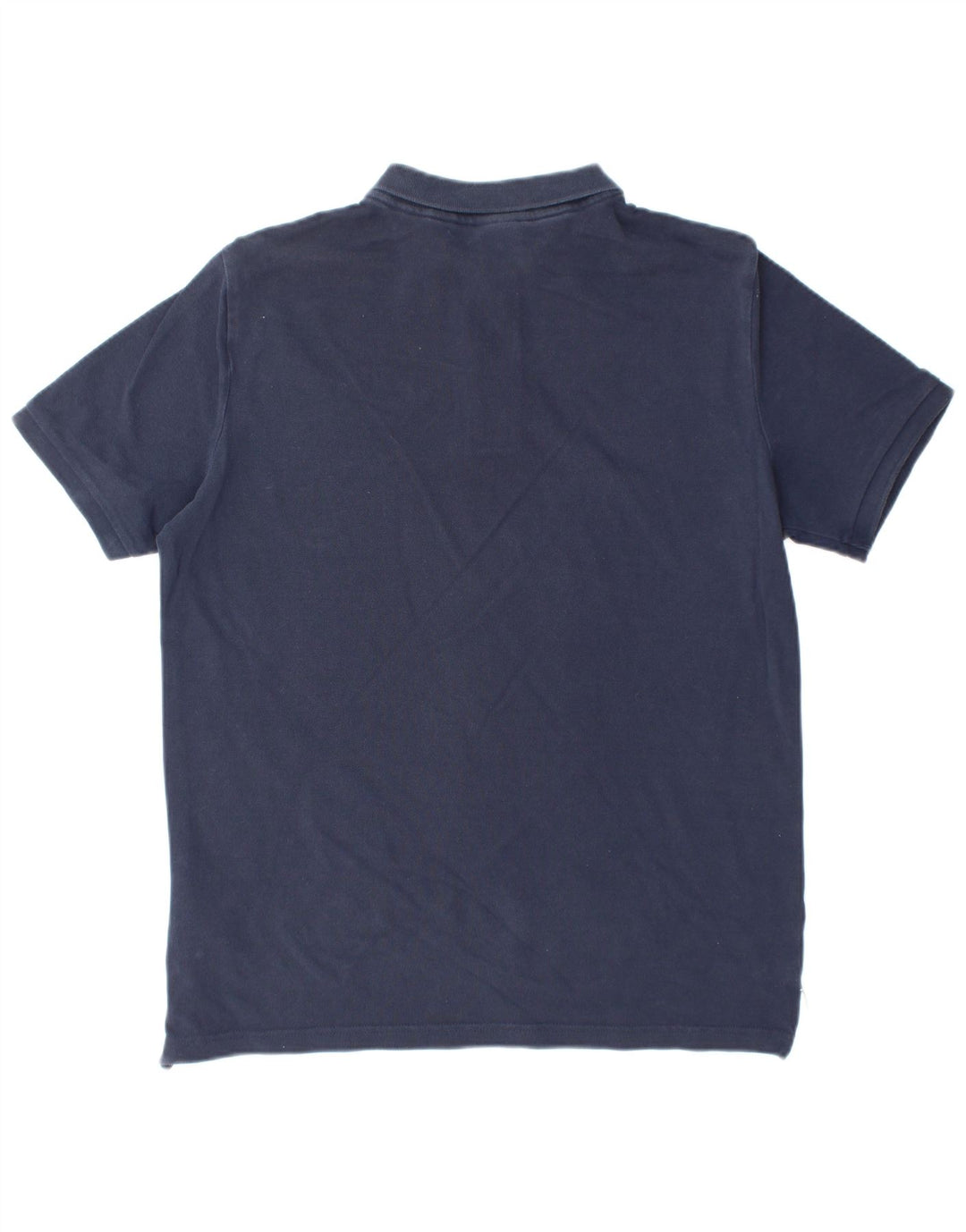 NIKE Mens Polo Shirt Medium Navy Blue Cotton