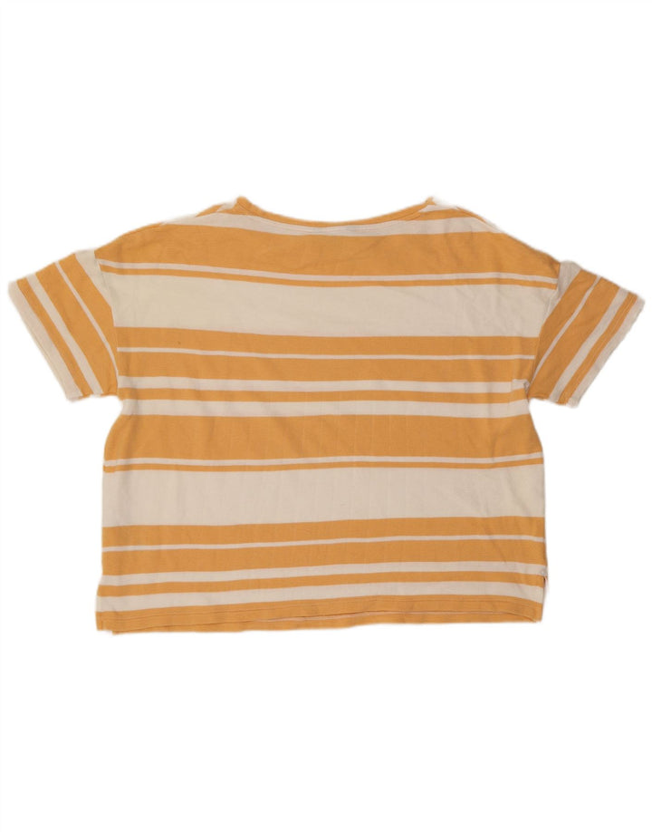 Marks & Spencer Dame Oversized T-Shirt Top UK 16 Stor Orange Stribet