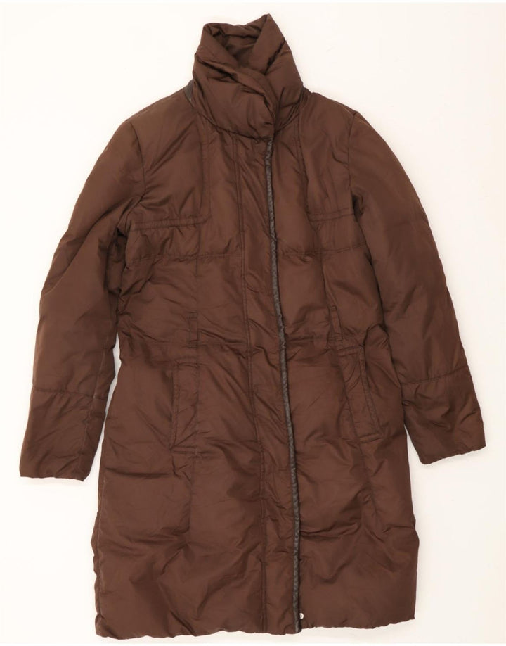HENRY COTTONS Womens Padded Coat IT 44 Medium Brown Polyester Vintage Henry Cottons and Second-Hand Henry Cottons from Messina Hembry 