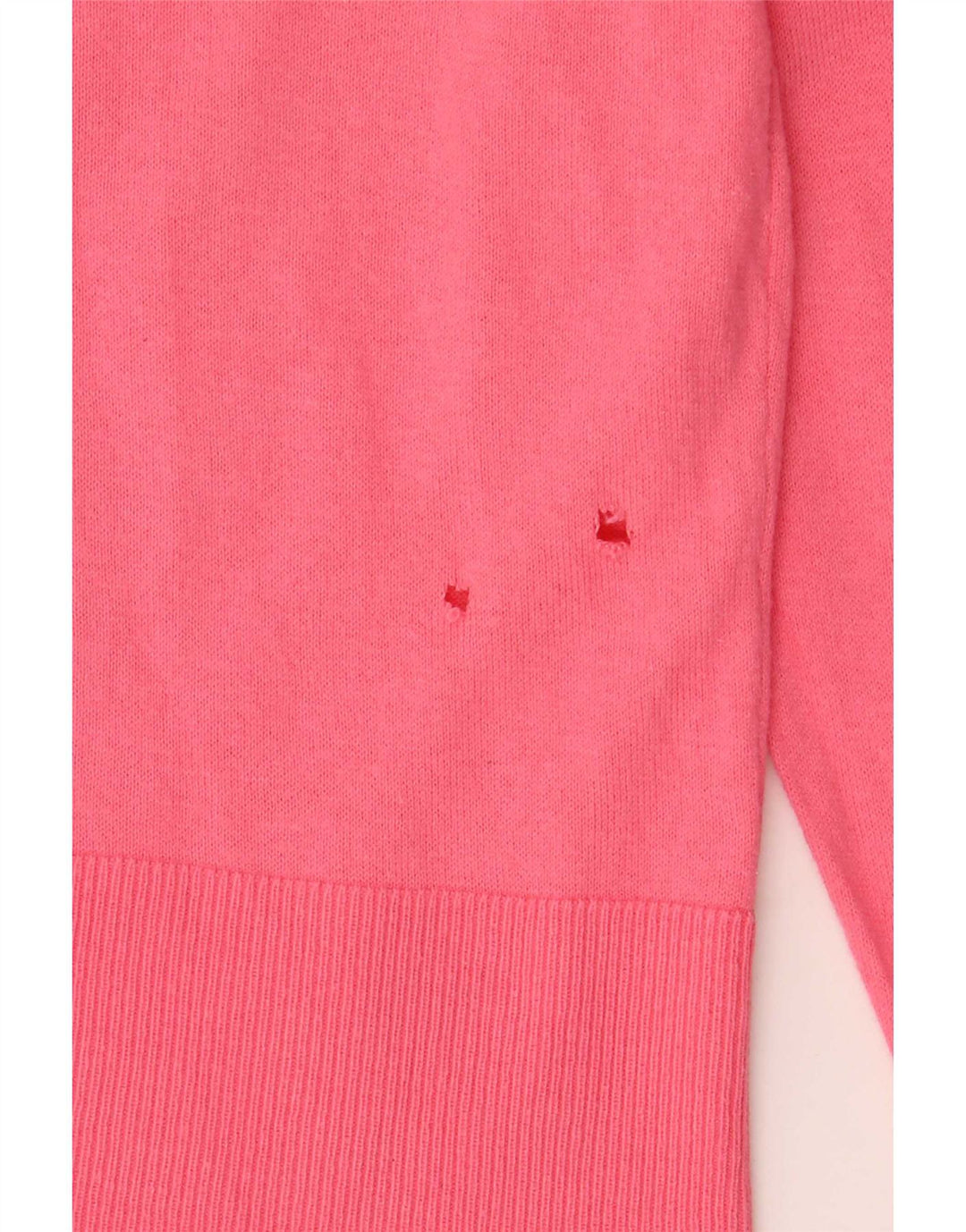 Oasis Womens Crop Cardigan Sweater UK 12 Medium Pink Cotton