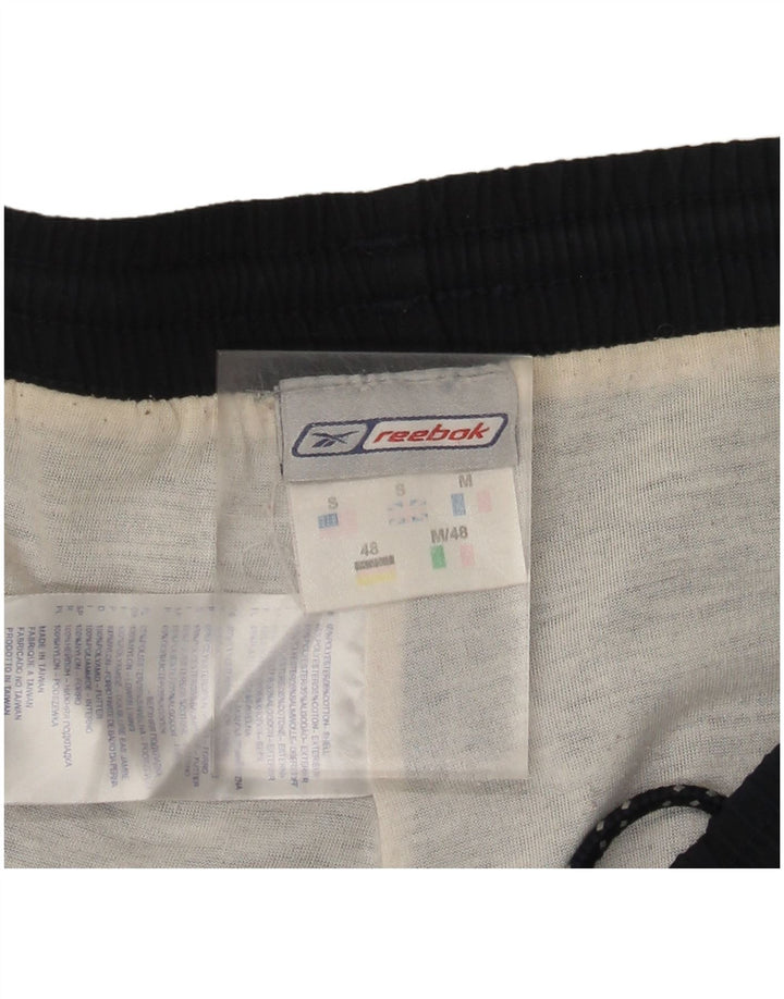 Reebok Mens Tracksuit Trousers Small Navy Blue Polyester