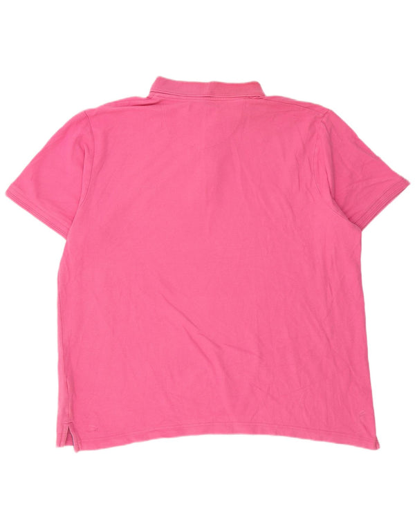 Мужская рубашка-поло Pierre Cardin 3XL, розовый хлопок