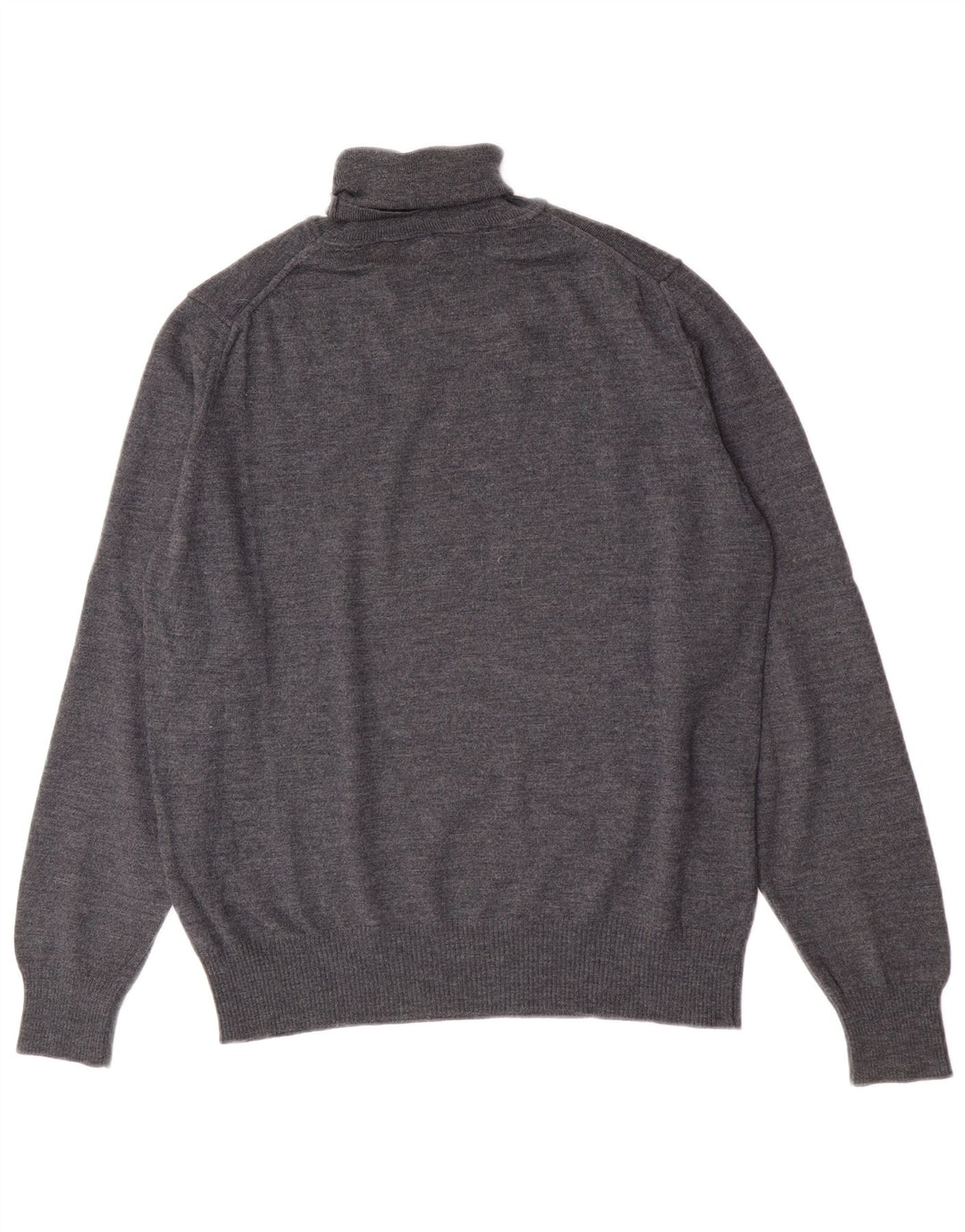 Zara Mens Roll Neck Jumper Sweater Medium Grey