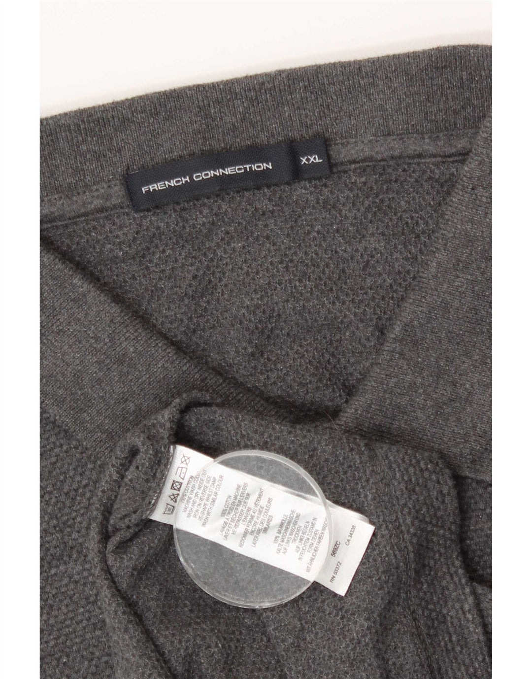 Męska koszulka polo French Connection 2XL, szara bawełna