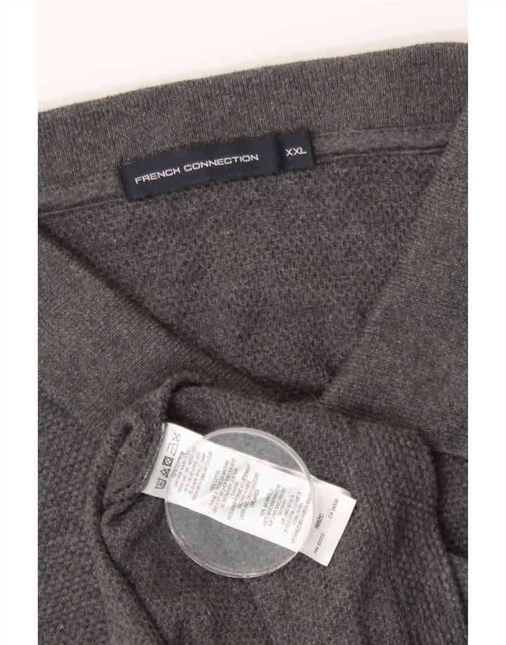Męska koszulka polo French Connection 2XL, szara bawełna