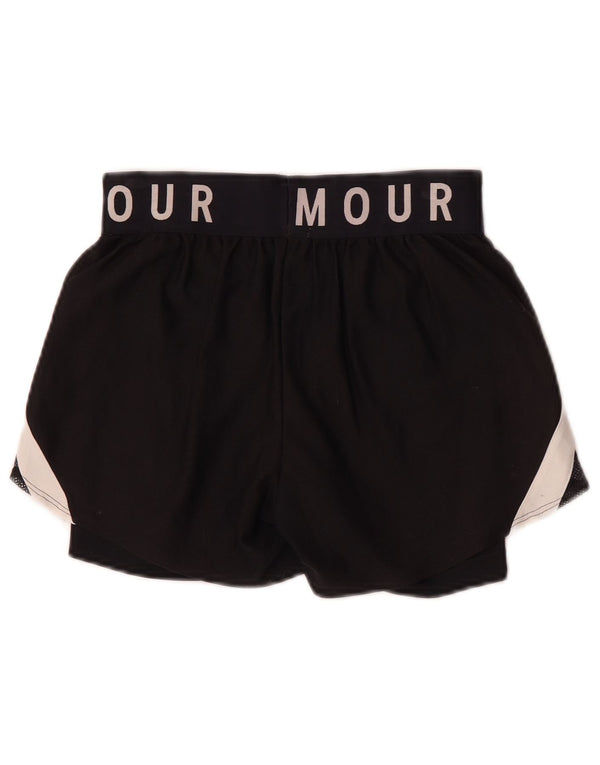 Under Armour Pantalones cortos deportivos Heat Gear para mujer UK 4 XS Bloque de color negro