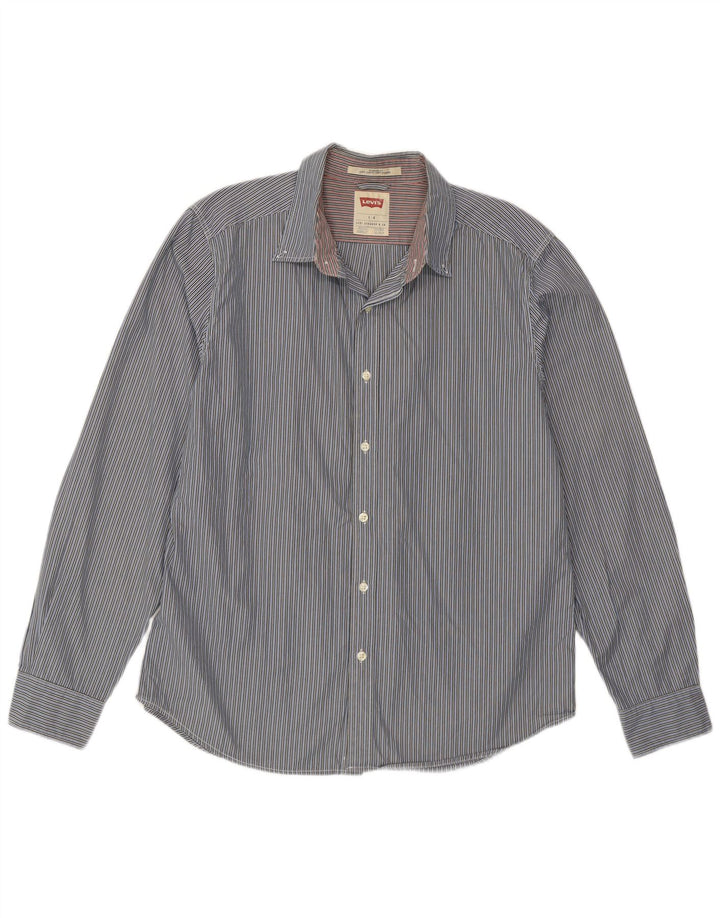 Levi's Chemise Coupe Standard Homme Bleu Rayé Large