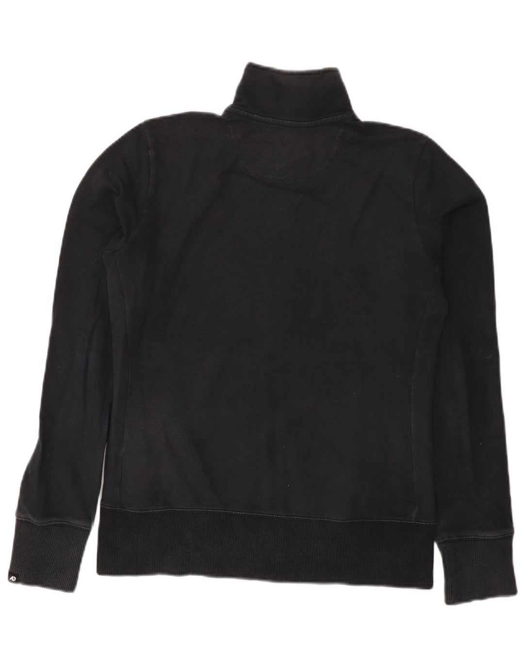Nike Womens Tracksuit Top Jacket UK 14 Medium Black Colourblock Cotton