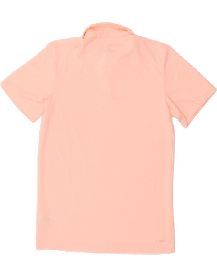 ADIDAS Mens Climalite Polo Shirt Small Pink Polyester Vintage Adidas and Second-Hand Adidas from Messina Hembry 