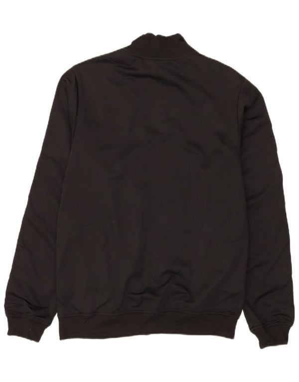 Umbro Mens Graphic Tracksuit Top Jacket Medium Black Polyester