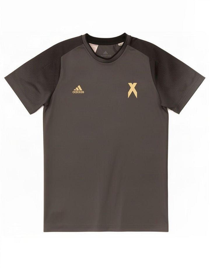 T-shirt Adidas da bambino 13-14 anni in poliestere grigio