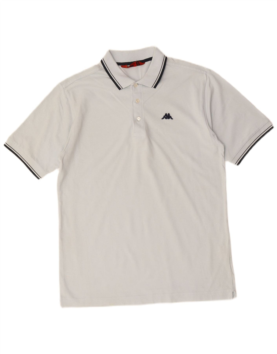 KAPPA Mens Polo Shirt Medium Blue Cotton