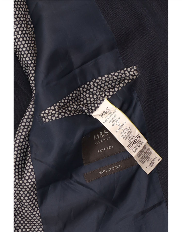 Jachetă pentru bărbați Marks & Spencer cu 2 nasturi, UK 40, bleumarin mediu