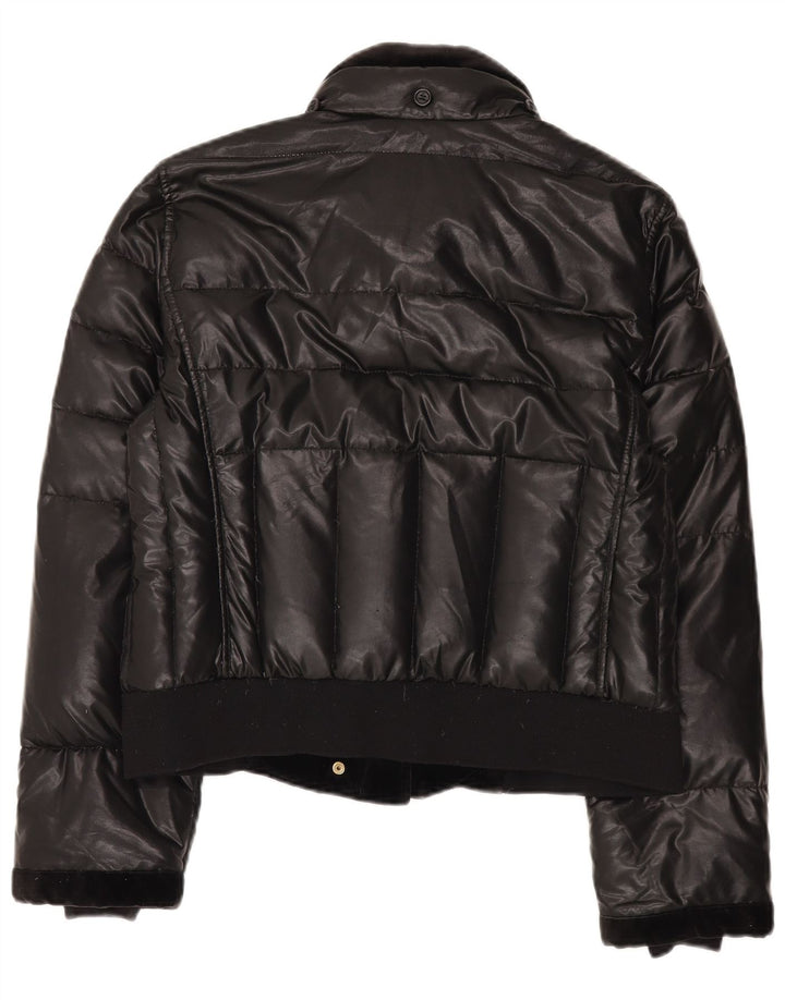Fay Womens Padded Jacket UK 18 XL Black Polyethylene