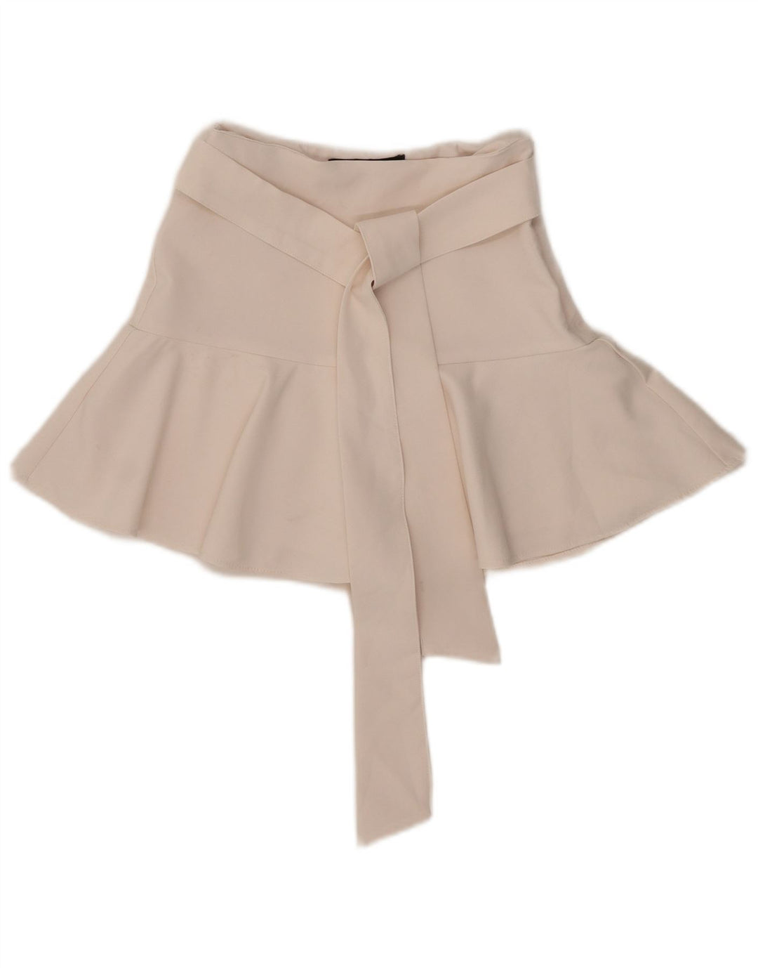 Zara Dame Skort XS W24 Hvid Polyester