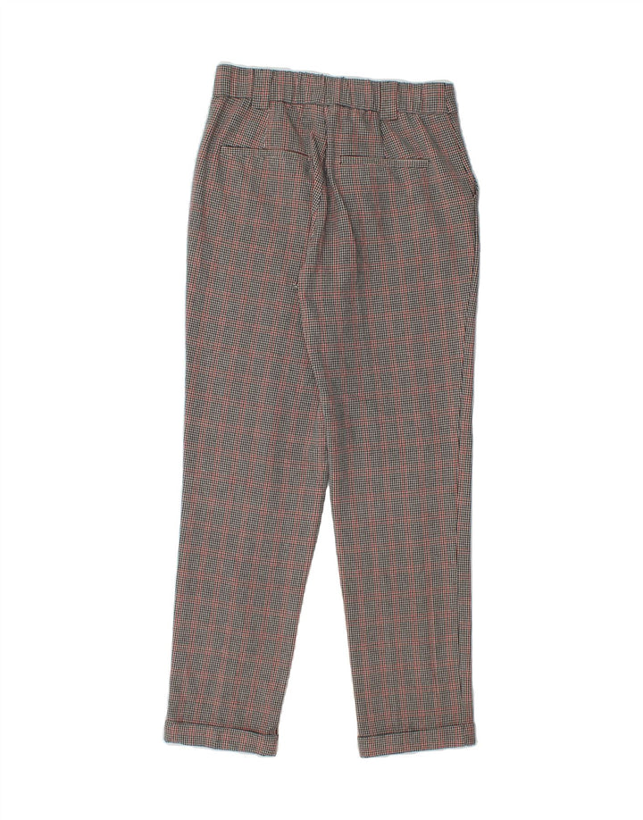 ZARA Womens Slim Suit Trousers XS W26 L27 Grey Check Polyester Vintage Zara and Second-Hand Zara from Messina Hembry 