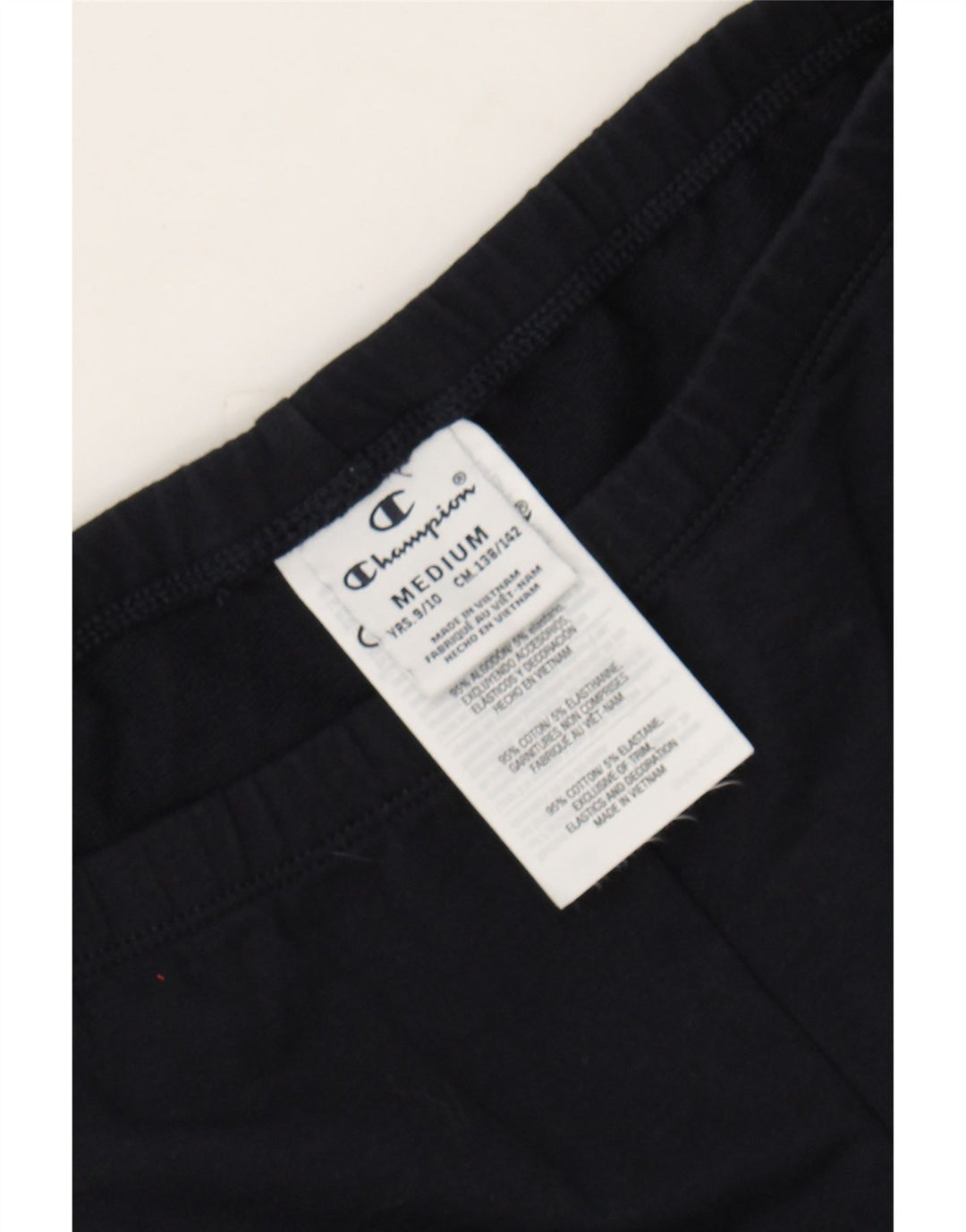 CHAMPION Girls Leggings 9-10 Years Medium  Navy Blue Cotton Vintage Champion and Second-Hand Champion from Messina Hembry 
