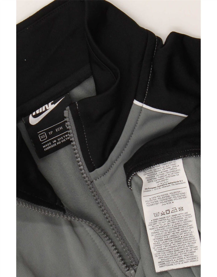 Nike Mens Tracksuit Top Jacket XS Grey Colourblock Polyester
