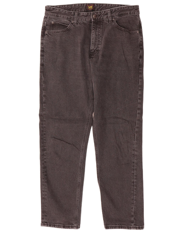 Lee Mens Rider Straight Jeans W31 L31 Γκρι βαμβακερό