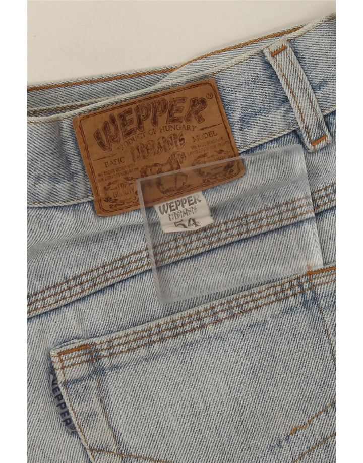 VINTAGE Womens Denim Shorts W32 Large Blue