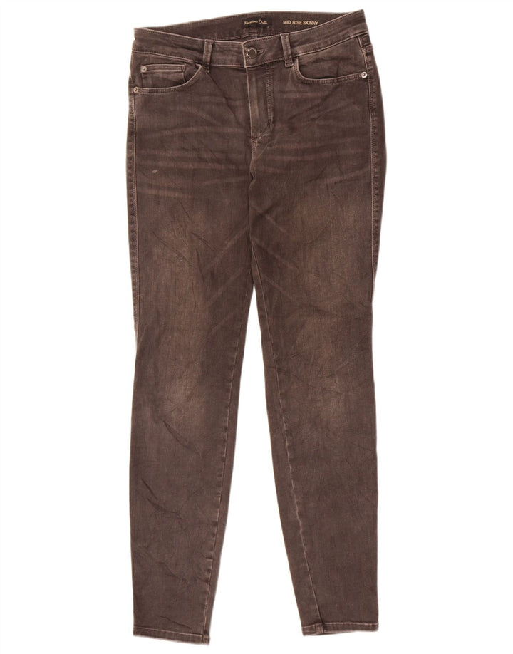 Massimo Dutti Womens Mid Rise Skinny Jeans EU 40 Medium W30 L30 Grey