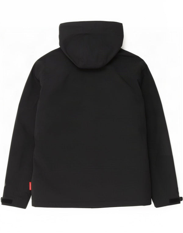Engelbert Strauss Chaqueta impermeable con capucha para mujer UK 14 Medium Black Nylon