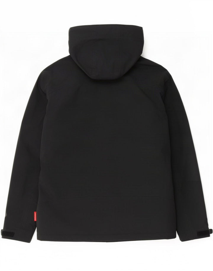 Engelbert Strauss Chaqueta impermeable con capucha para mujer UK 14 Medium Black Nylon