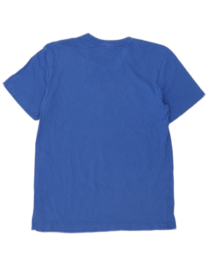 Tricou grafic pentru bărbați Adidas Top, bumbac albastru mediu