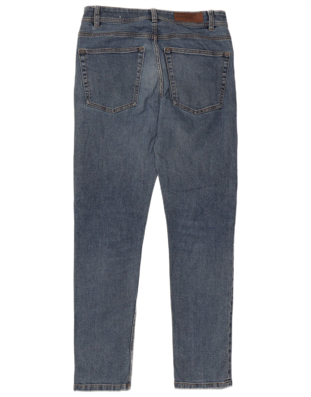 Jeans Slim Uomo Benetton W31 L30 Cotone Blu