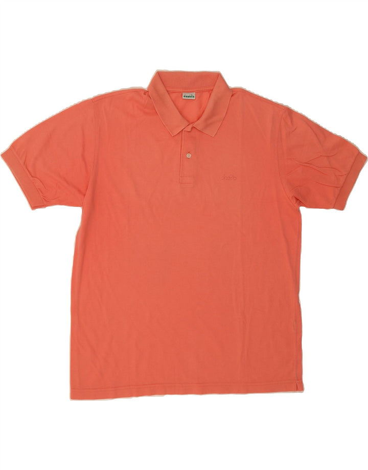 DIADORA Mens Polo Shirt XL Pink Cotton Vintage Diadora and Second-Hand Diadora from Messina Hembry 