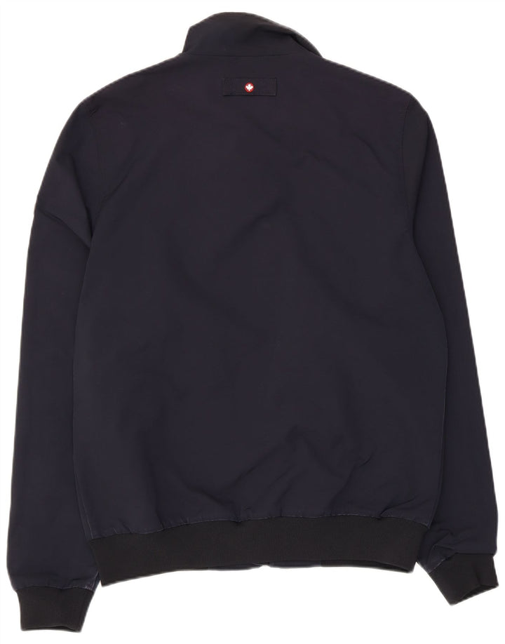 Canadiens Mens Bomber Jacket IT 48 Medium Navy Blue Polyester