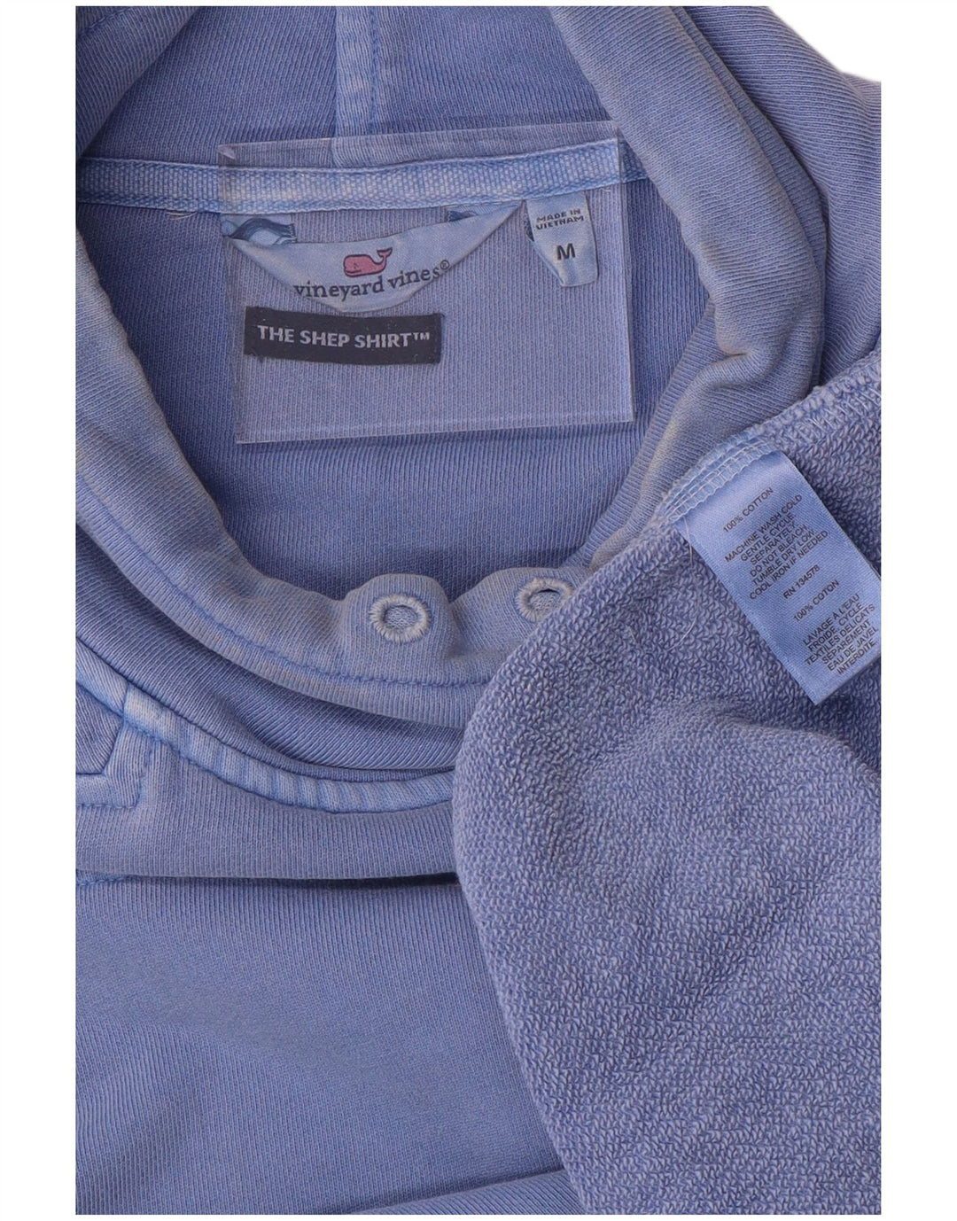 VINEYARD VINES Felpa da donna Maglione UK 14 Cotone blu medio