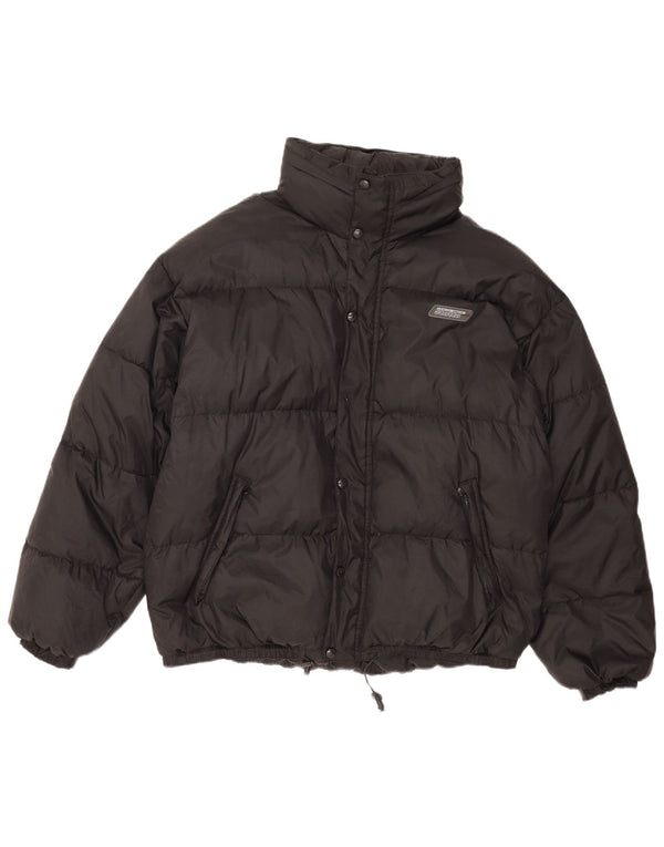 Lotto Mens Hooded Padded Jacket UK 42/44 XL Black Nylon