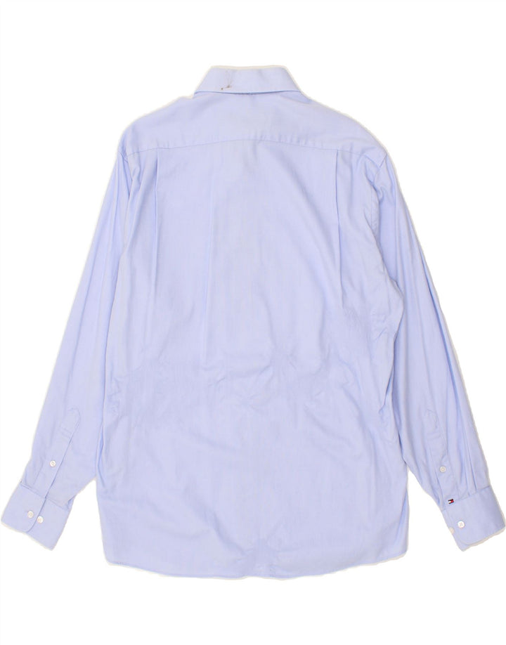TOMMY HILFIGER Mens Wrinkle Resistant Shirt Size 15 1/2 Medium Blue Vintage Tommy Hilfiger and Second-Hand Tommy Hilfiger from Messina Hembry 