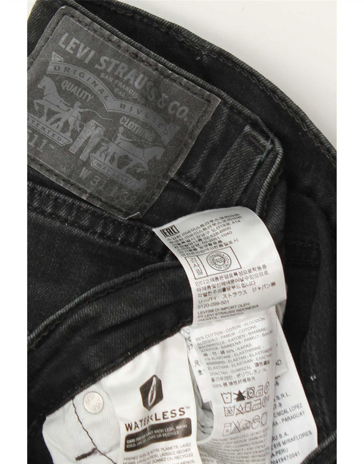 Levi's Herre 511 Slim Jeans W31 L32 Grå Bomuld