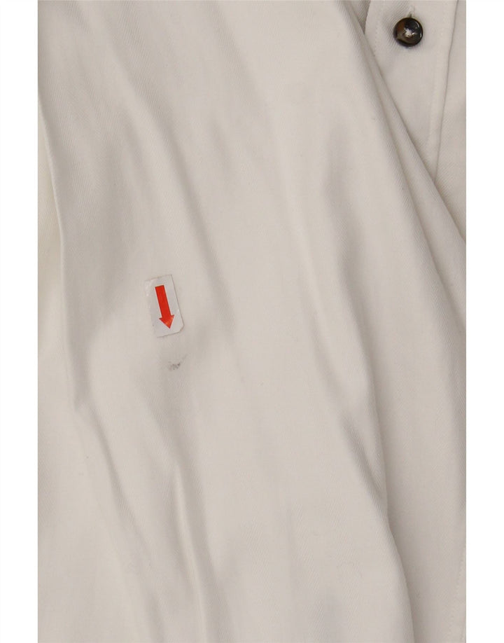 ZARA Mens Tailored Fit Shirt EU 44 XL White Cotton Vintage Zara and Second-Hand Zara from Messina Hembry 