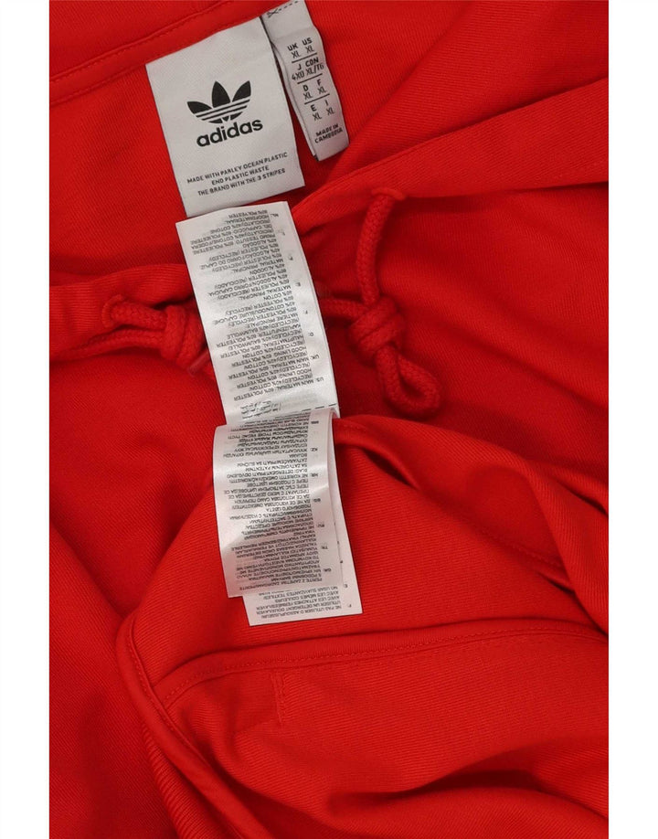 Ανδρικό πουλόβερ Adidas με φερμουάρ XL Κόκκινο πολυεστέρα