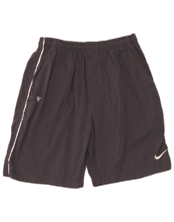 Nike Mens Sport Shorts Small Grey Pinstripe