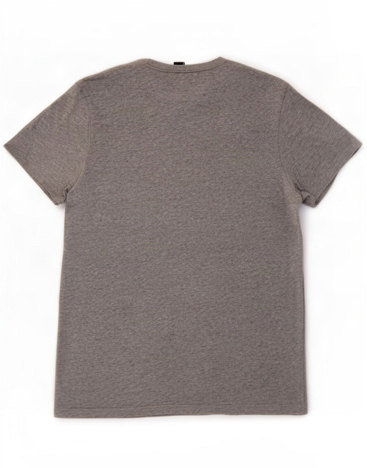 Adidas Mens Graphic T-Shirt Top Small Grey Flecked