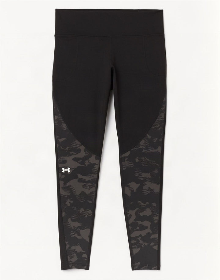 Under Armour Legging Cold Gear Femme UK 44 Medium Noir Camouflage