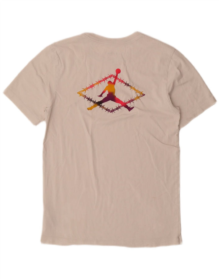 Jordan Mens Air Graphic T-Shirt Top Small White Cotton