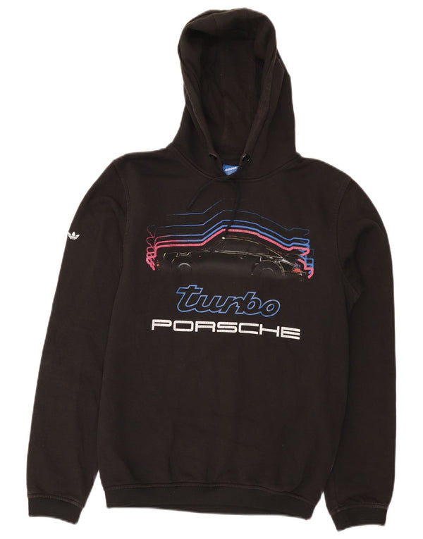 Adidas Hombre Graphic Sudadera con capucha Jumper XS Algodón negro