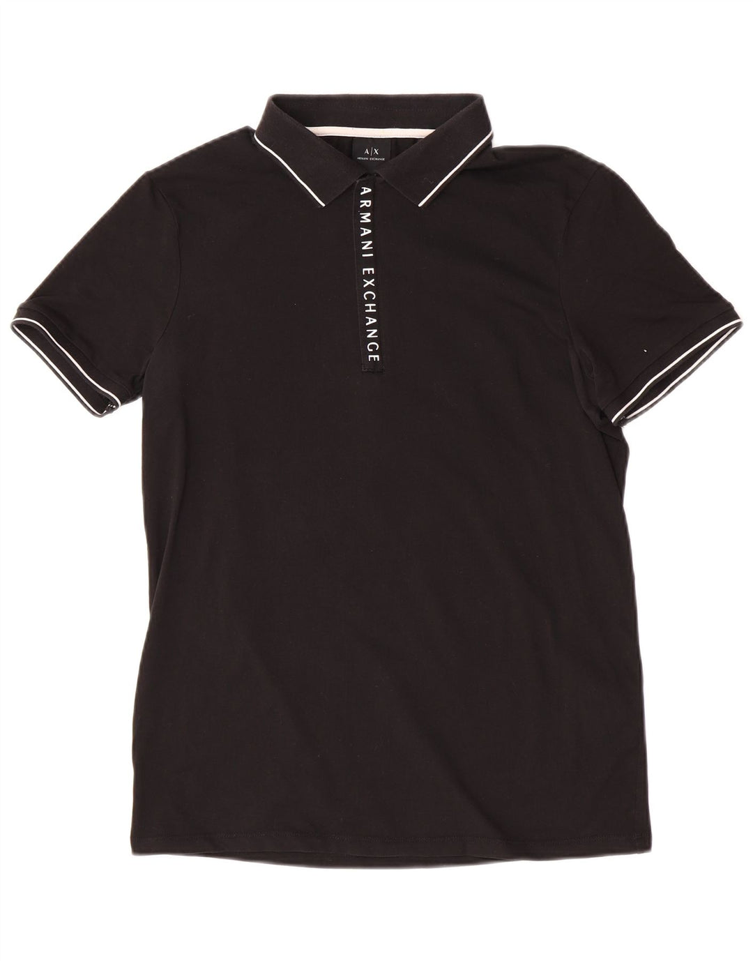 Camisa polo masculina Armani Exchange médio algodão preto