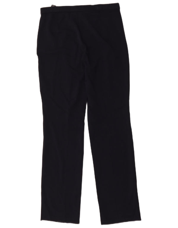 Marks & Spencer Womens Casual Trousers UK 10 Small W32 L32 Navy Blue
