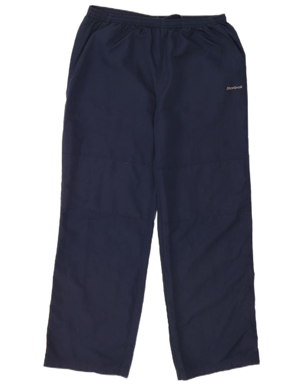 Calças de treino Reebok menino 15-16 anos azul marinho poliéster